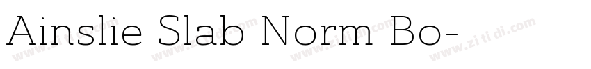 Ainslie Slab Norm Bo字体转换